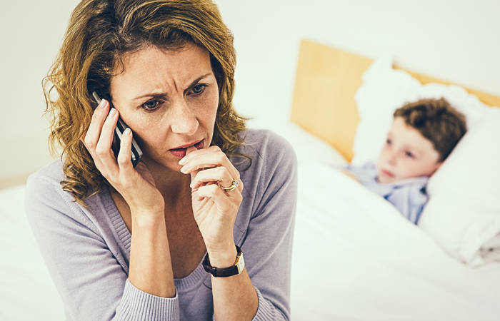 Mother anxious about son