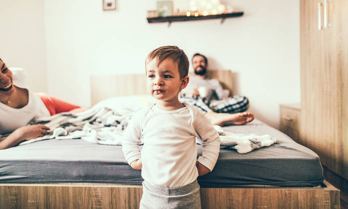 Little boy in pyjamas