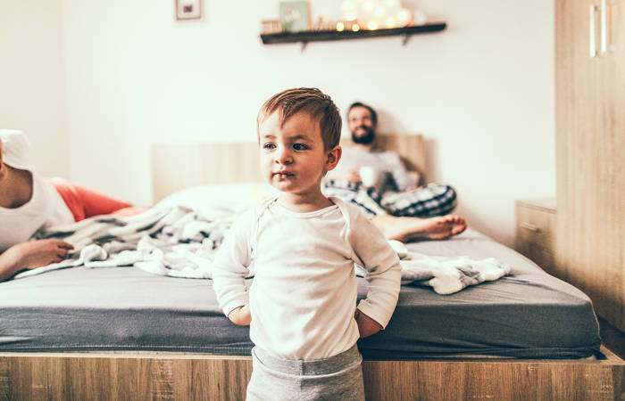 Little boy in pyjamas