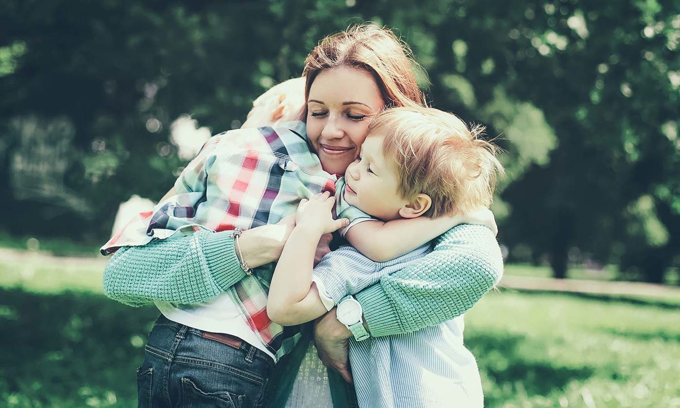 Mother and two sons