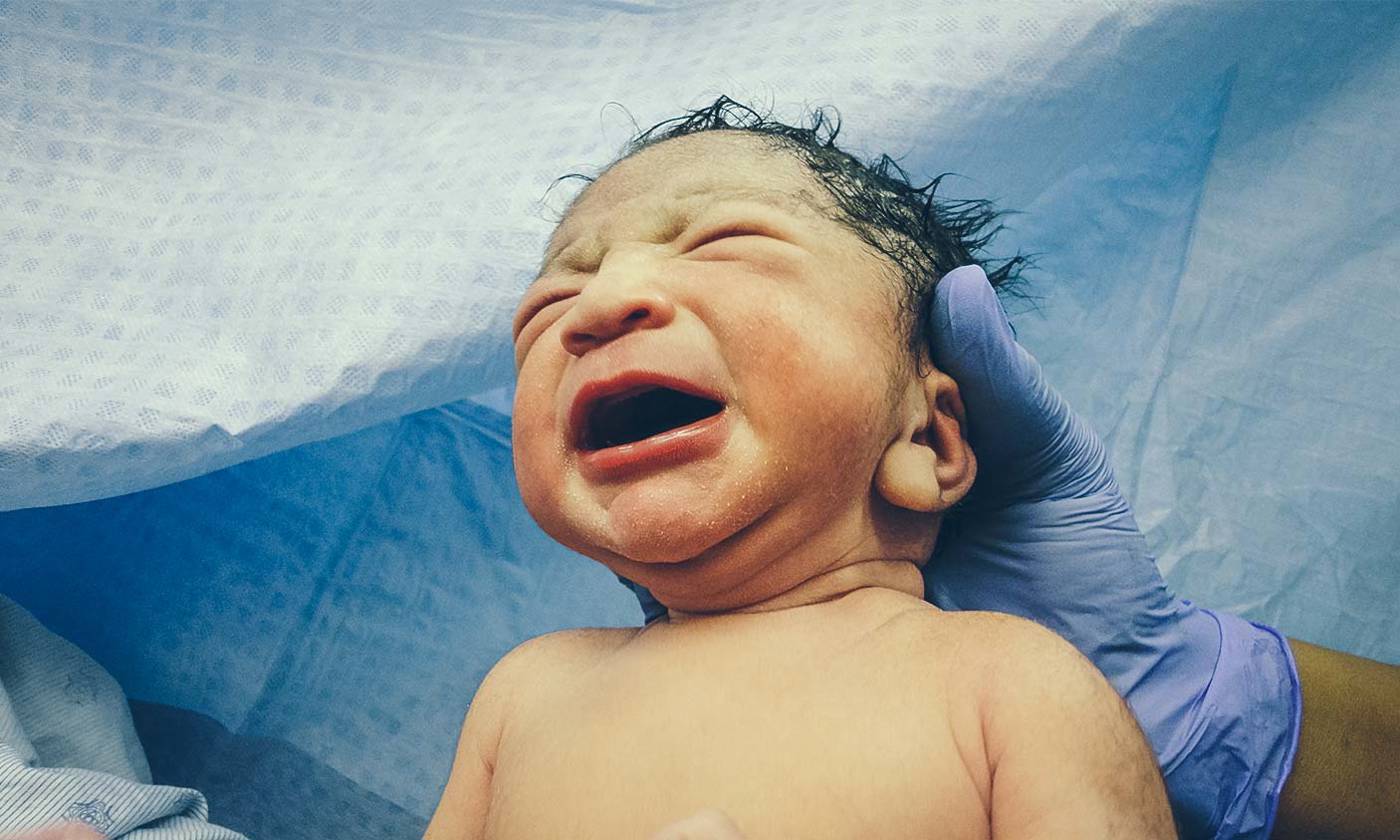 baby just after birth
