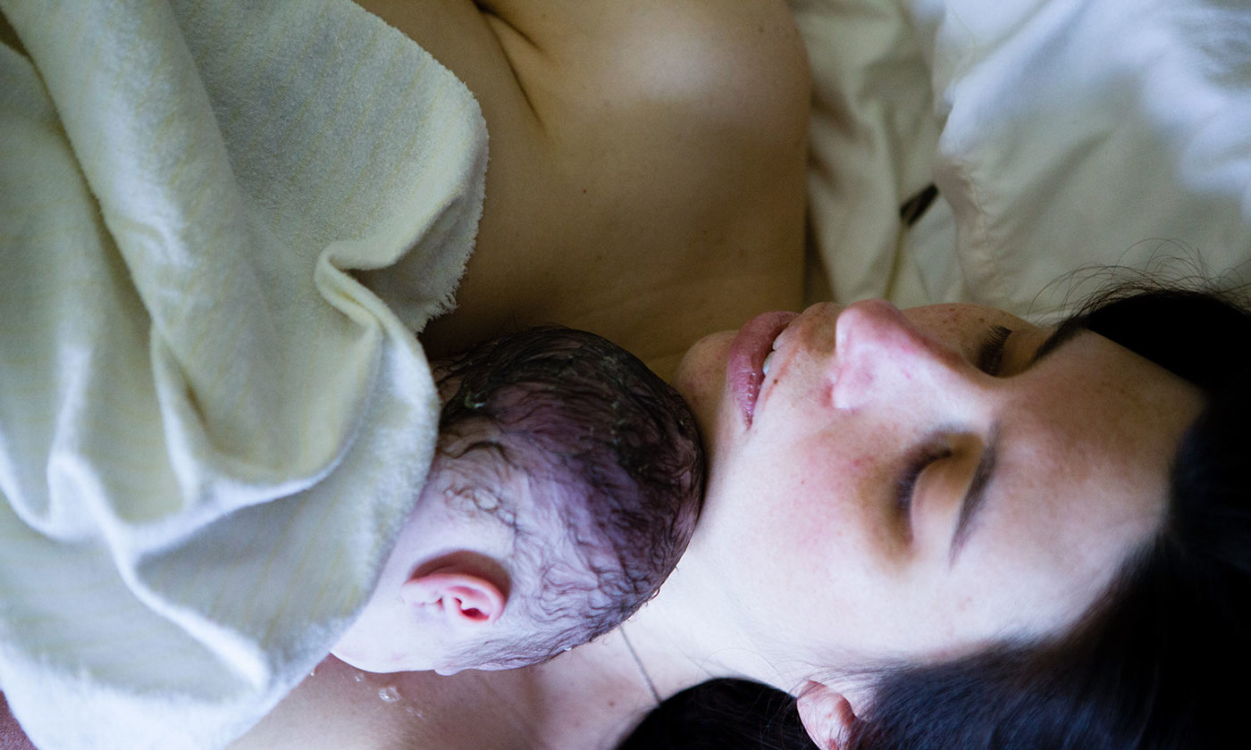 Mother with newborn
